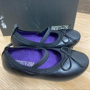 Kenneth Cole Black Ballet Flats NIB Sz 9 Toddler
